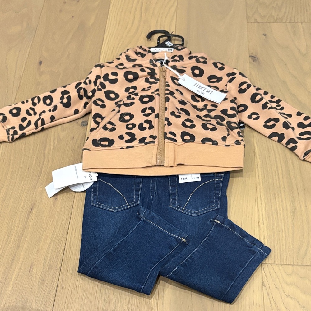 BNWT Joe’s Jeans Girls Hoodie and Jean Set 12m